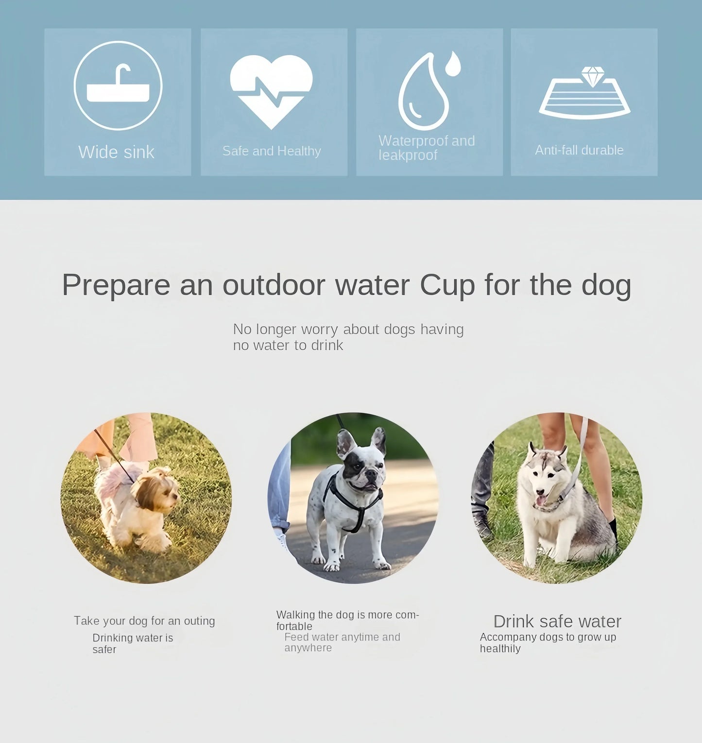 2 in 1 : Dog And Cat Portable Water & Food Bottle 2026