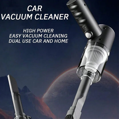 1PC Wireless Vacuum Cleaner 120W High Power Black Dual Use for Home And Car Powerful Portable Handheld Vacuum