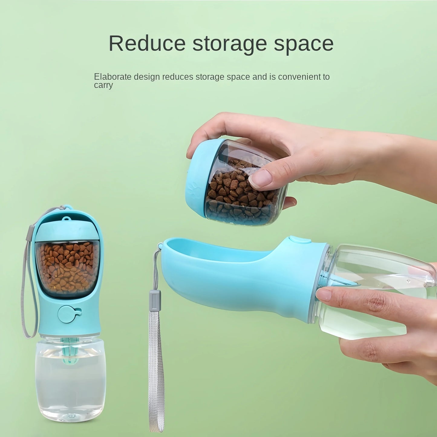 2 in 1 : Dog And Cat Portable Water & Food Bottle 2026