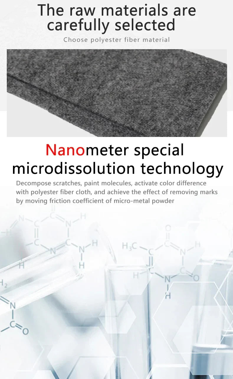 Upgraded Nano Magic Car Scratch Remover Cloth Multipurpose Scratch Repair Cloth for Car Paint Scratch Repair