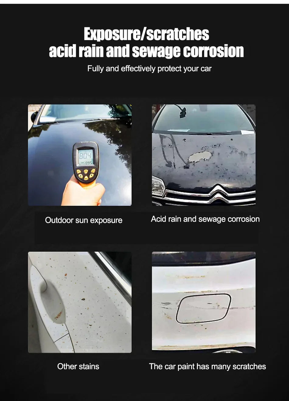 Car Ceramic Coating For Auto Paint Crystal Wax Spray Nano Hydrophobic Liquid Polymer Oleophobic Anti Rain Car Care