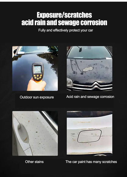 Car Ceramic Coating For Auto Paint Crystal Wax Spray Nano Hydrophobic Liquid Polymer Oleophobic Anti Rain Car Care