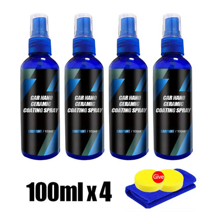 Car Ceramic Coating For Auto Paint Crystal Wax Spray Nano Hydrophobic Liquid Polymer Oleophobic Anti Rain Car Care